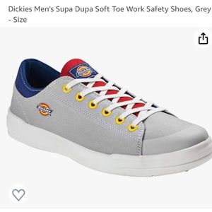 Dickies Men’s Supa Dupa Soft Toe Work Safety Shoes in Gray Prism, Size 7.5 MENS